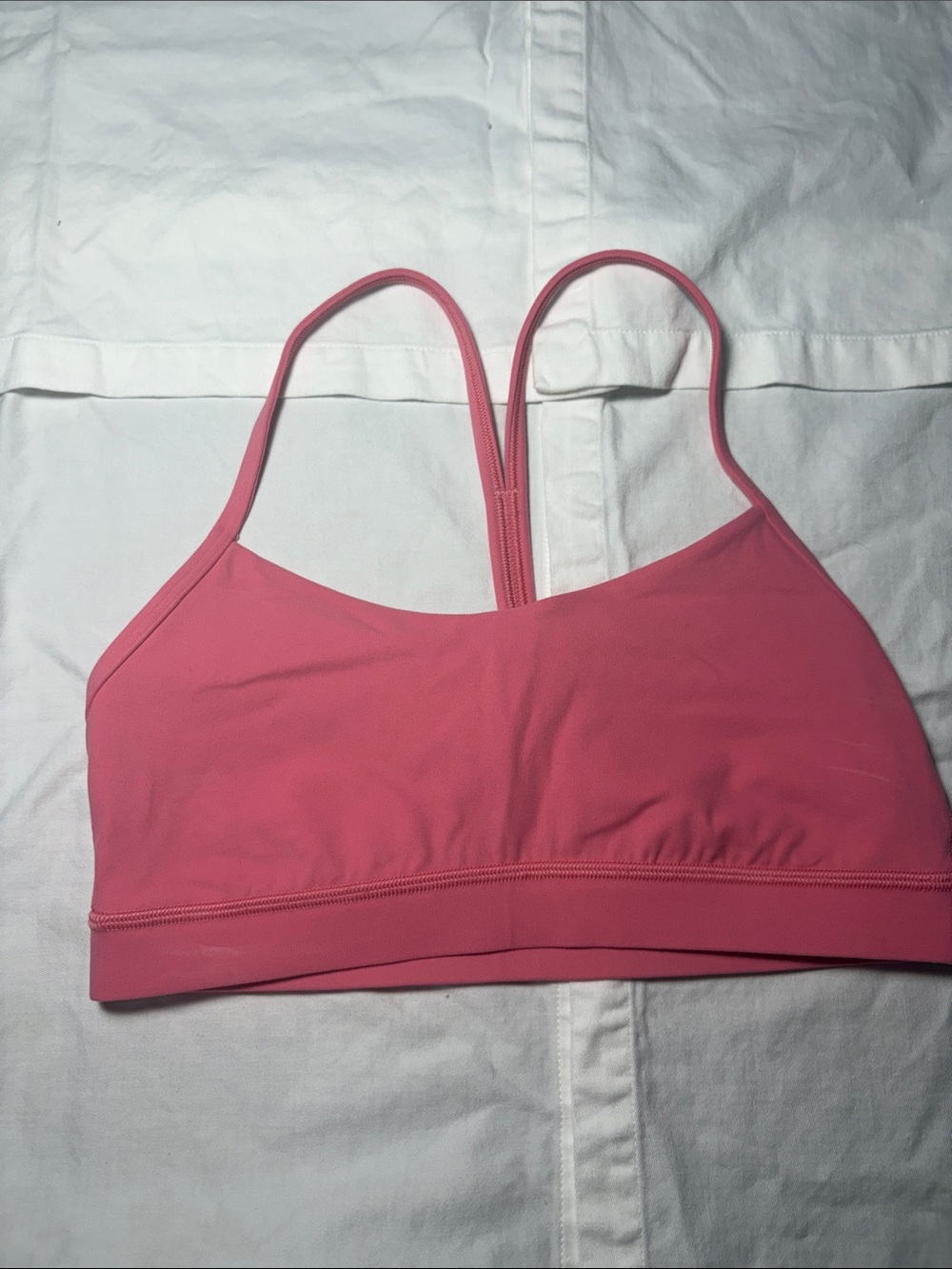 lululemon athletica Pink Strappy Light Support Sports Bra